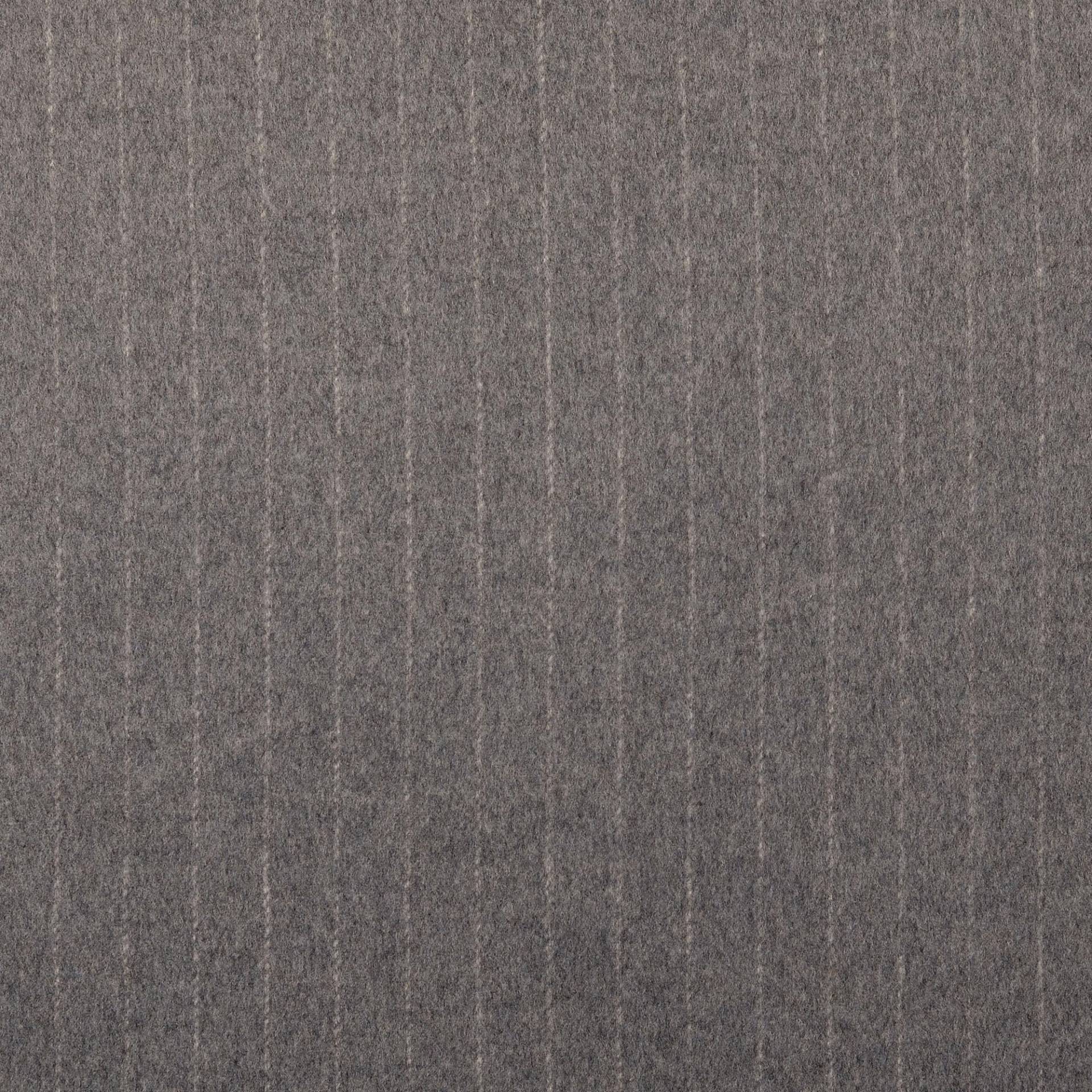 Mantelflausch Nadelstreifen, grau von Stoffe Hemmers