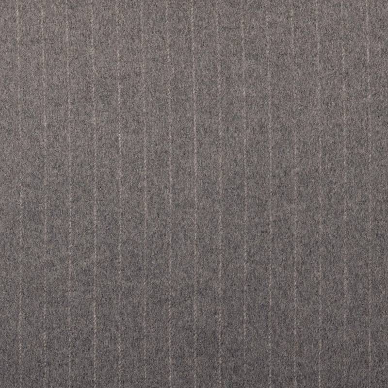 Mantelflausch Nadelstreifen, grau Mantelflausch Nadelstreifen, grau von Stoffe Hemmers