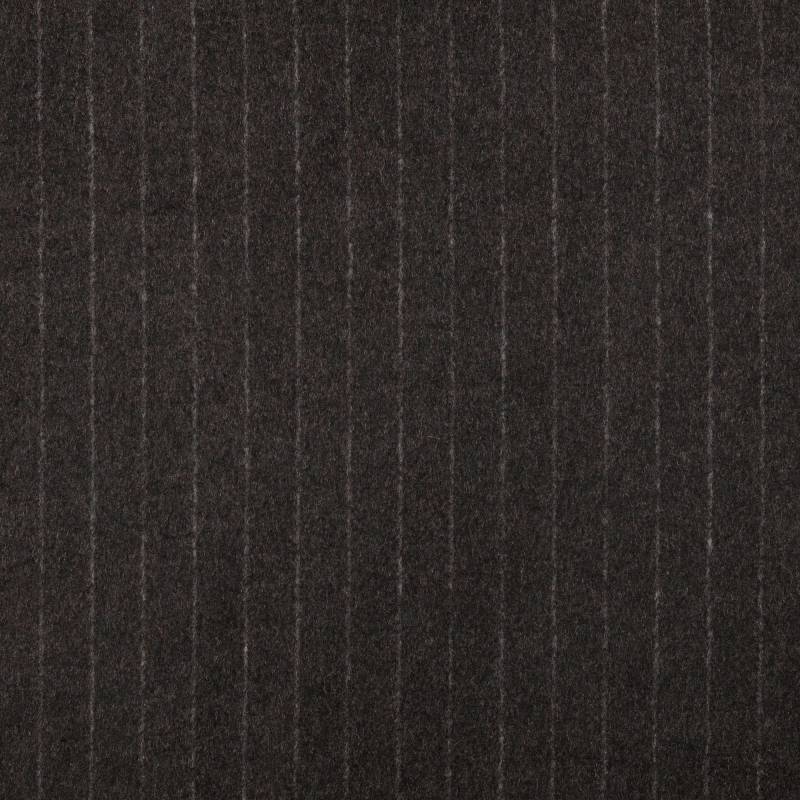 Mantelflausch Nadelstreifen, schwarz Mantelflausch Nadelstreifen, schwarz von Stoffe Hemmers