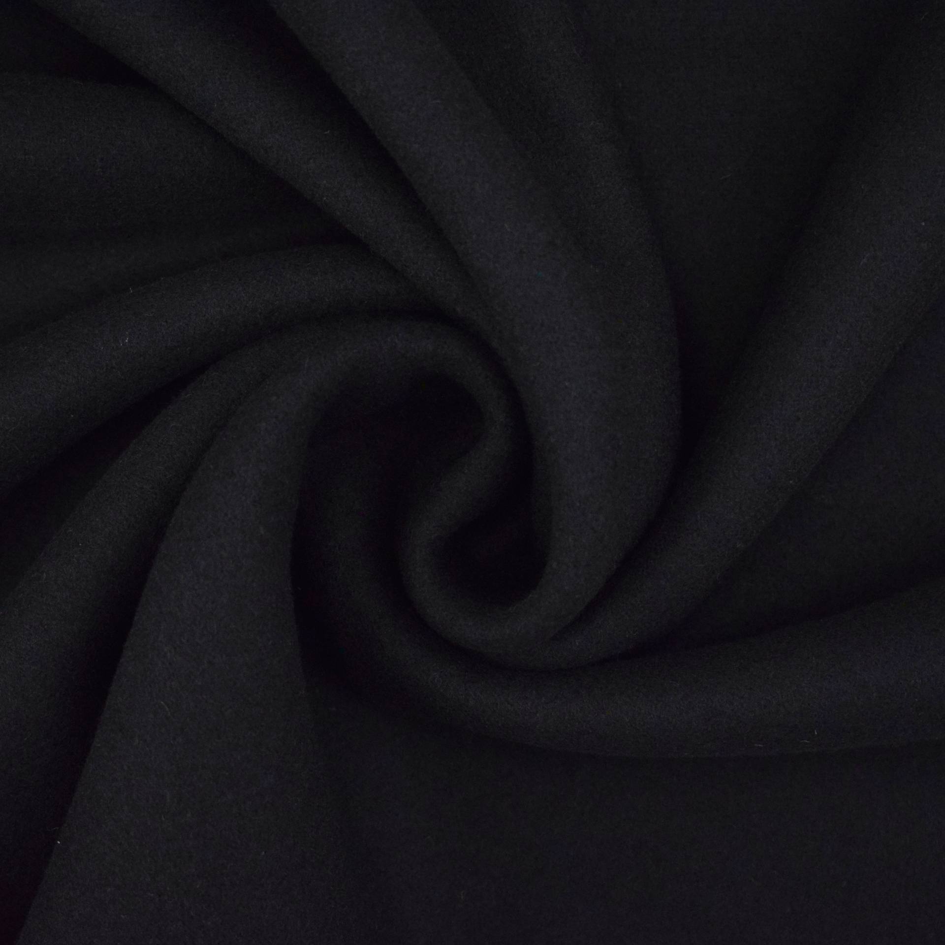 Mantelflausch Tabea, schwarz von Stoffe Hemmers