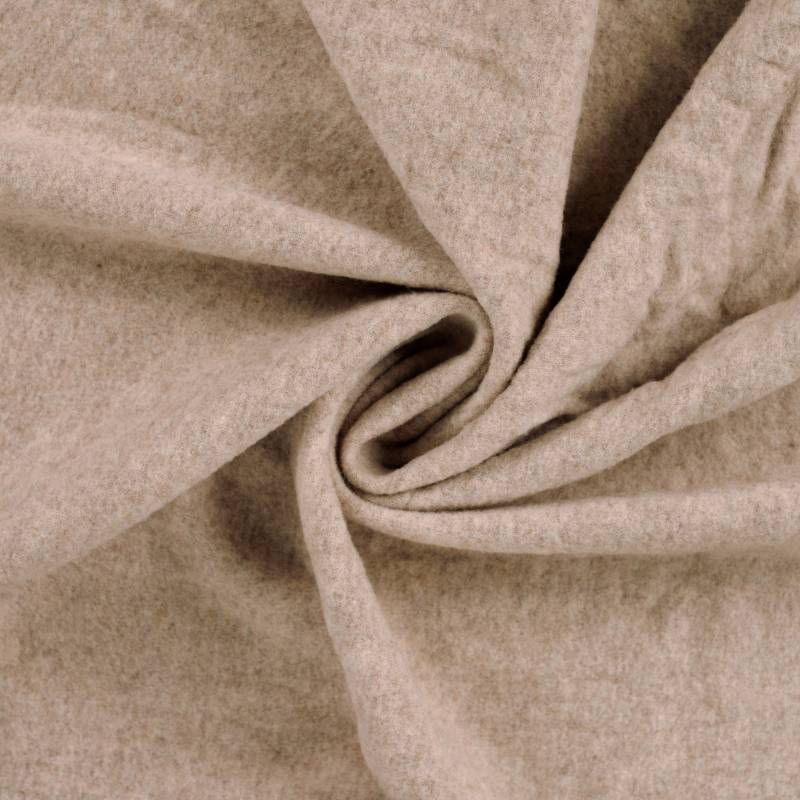 Merino Wollfleece, beige Merino Wollfleece, beige von Stoffe Hemmers
