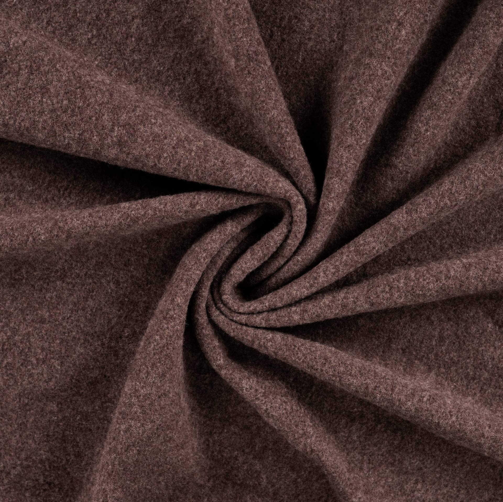 Merino Wollfleece, braun von Stoffe Hemmers