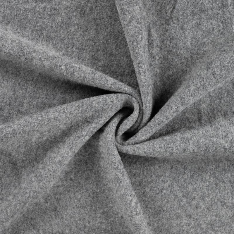 Merino Wollfleece, grau Merino Wollfleece, grau von Stoffe Hemmers