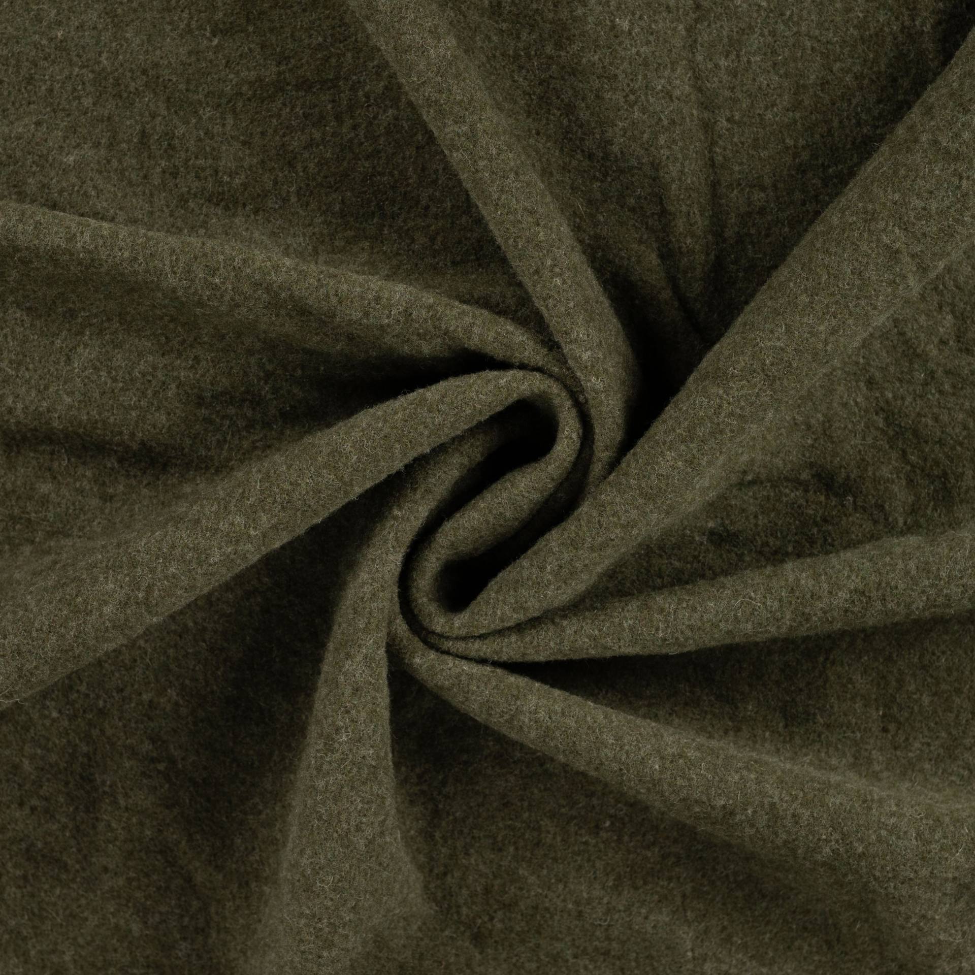 Merino Wollfleece, olivgrün Merino Wollfleece, olivgrün von Stoffe Hemmers