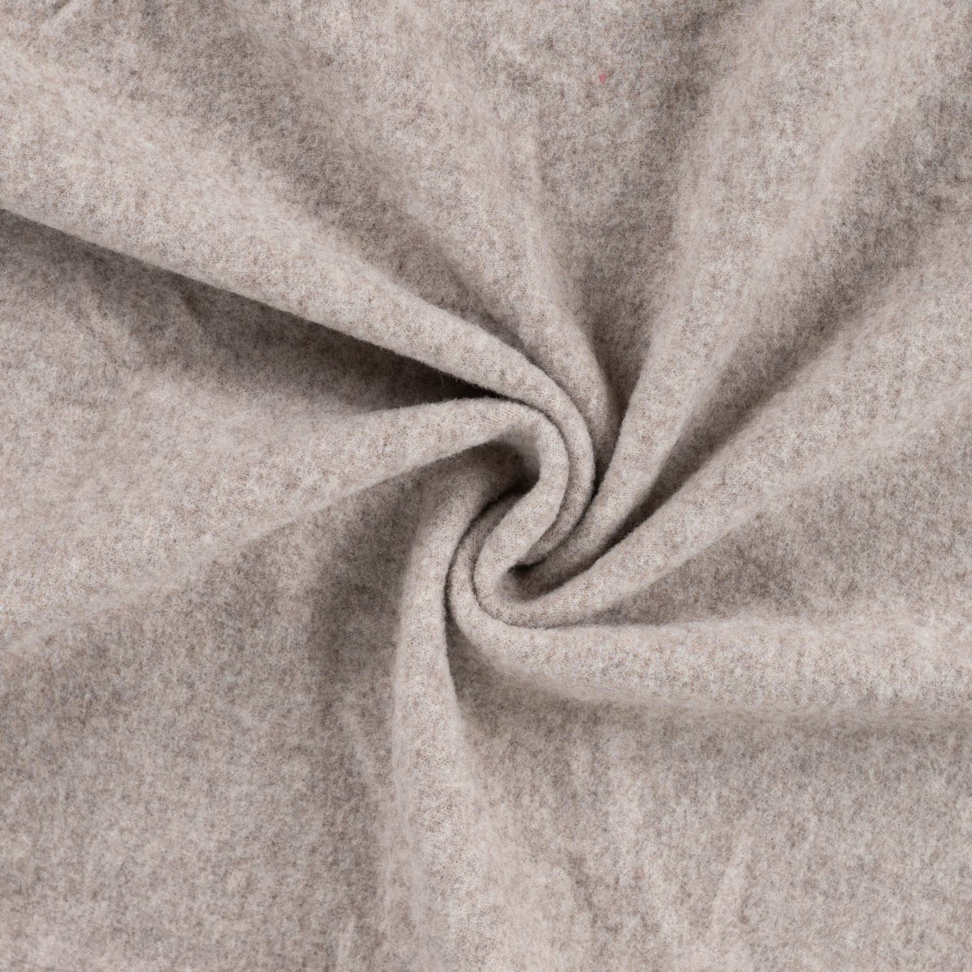 Merino Wollfleece, sand von Stoffe Hemmers