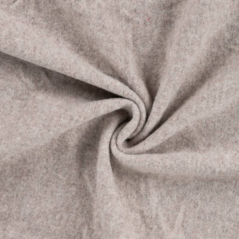 Merino Wollfleece, sand von Stoffe Hemmers