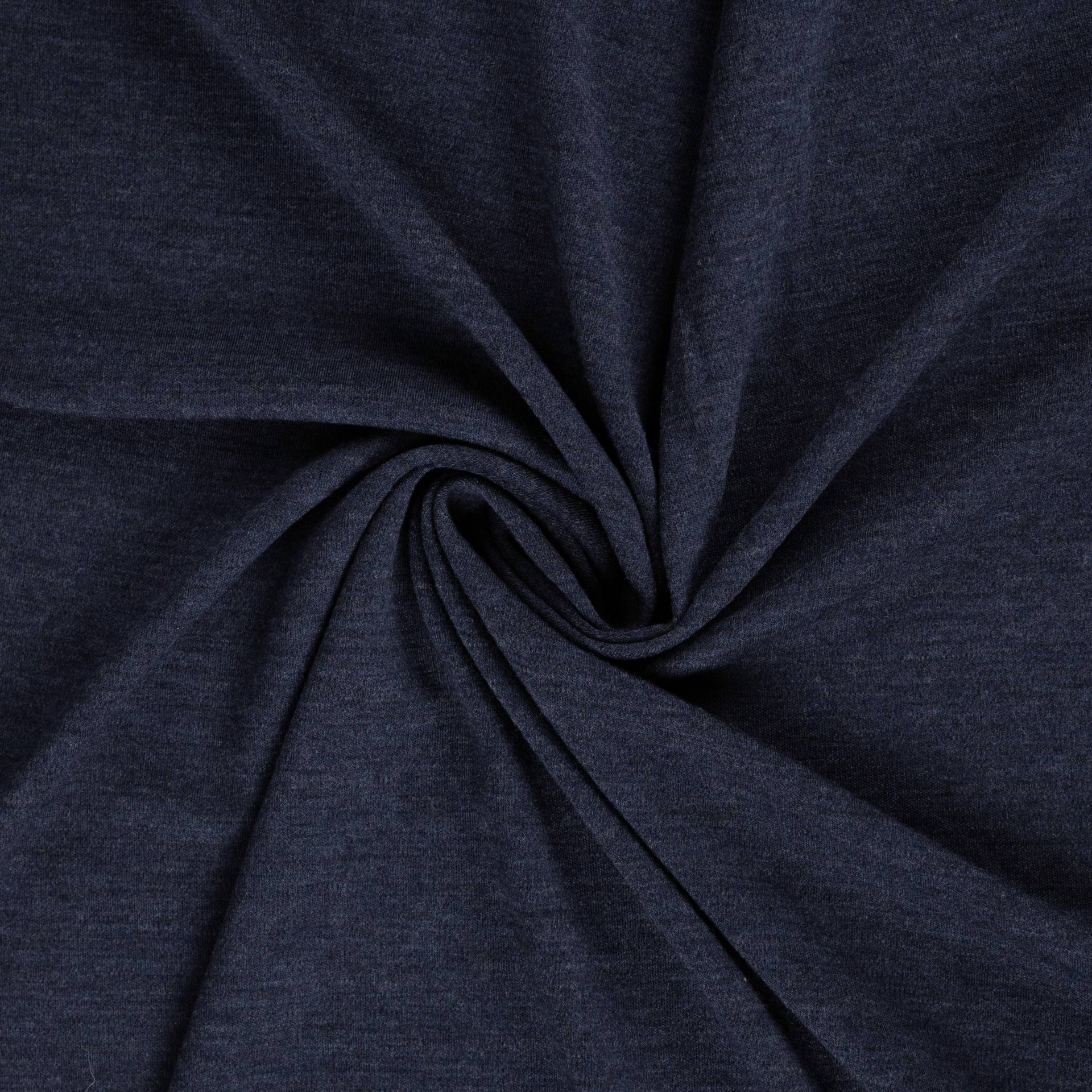 Merino Wolljersey, dunkelblau Merino Wolljersey, dunkelblau von Stoffe Hemmers