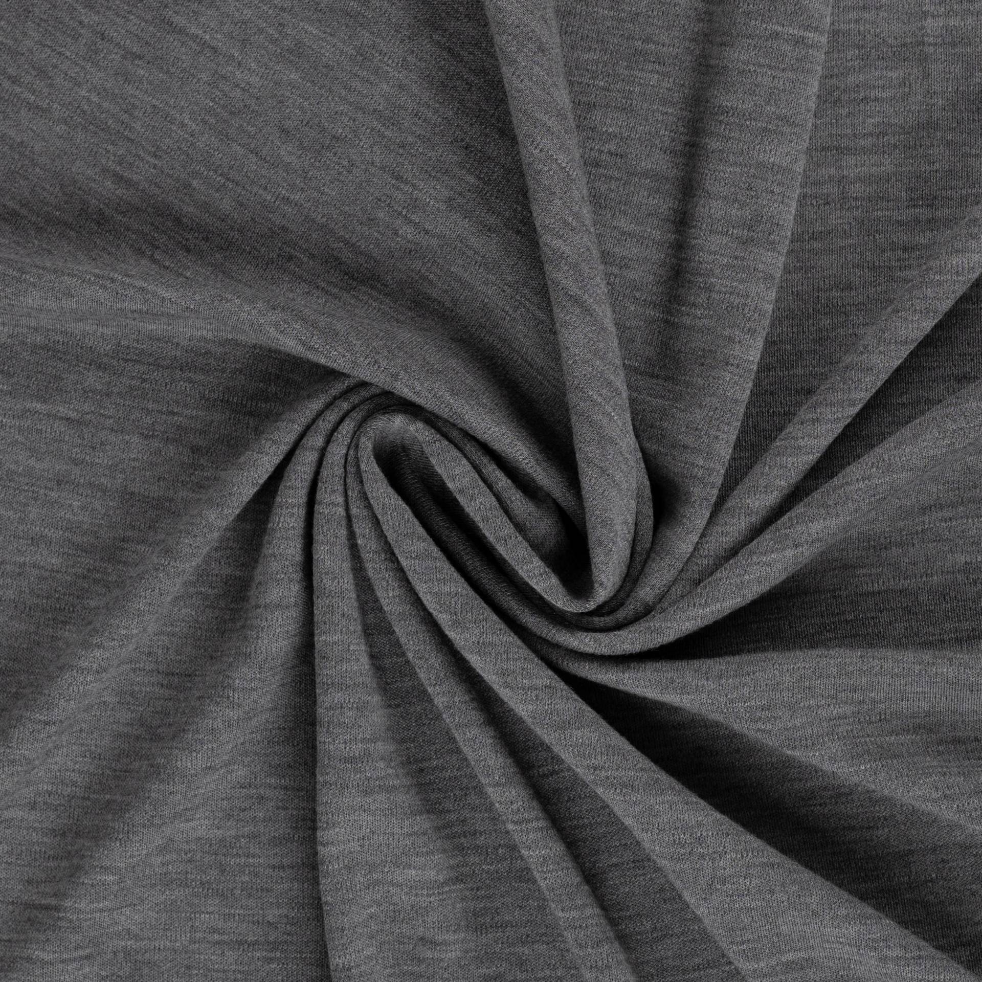 Merino Wolljersey, grau Merino Wolljersey, grau von Stoffe Hemmers