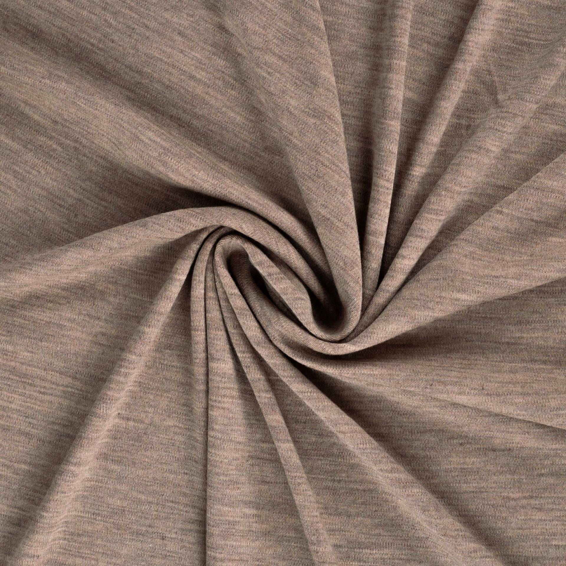 Merino Wolljersey, sand von Stoffe Hemmers