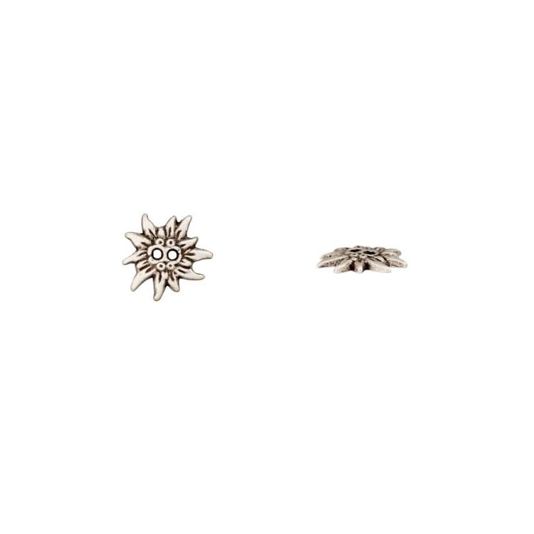 Metallknopf Edelweiß, 20 mm Metallknopf Edelweiß, 20 mm von Stoffe Hemmers
