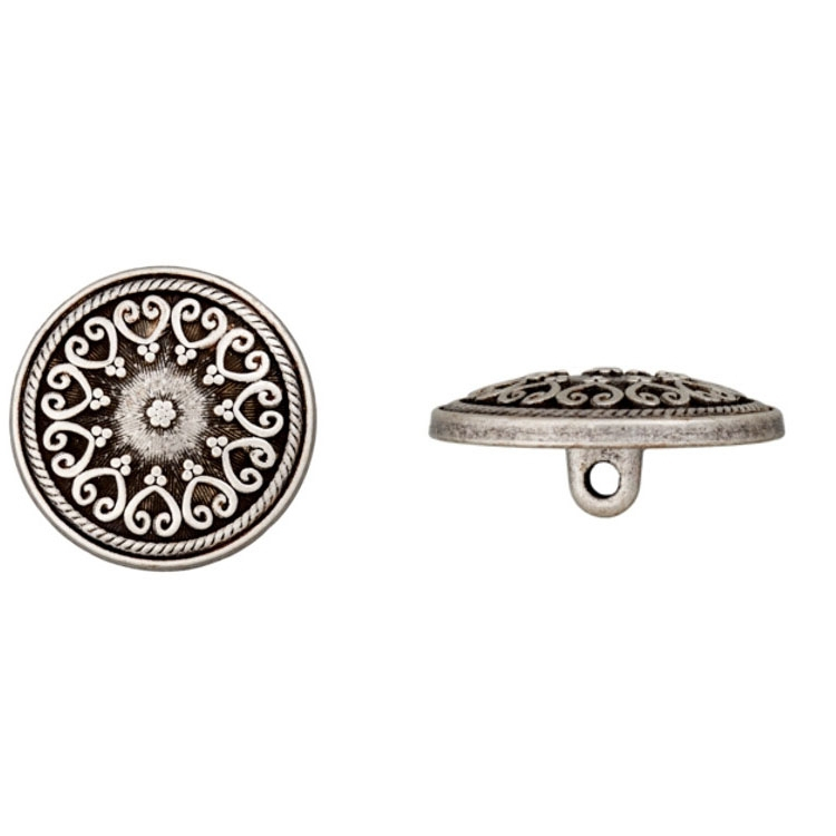 Metallösenknopf Herzen, 23 mm Metallösenknopf Herzen, 23 mm von Stoffe Hemmers