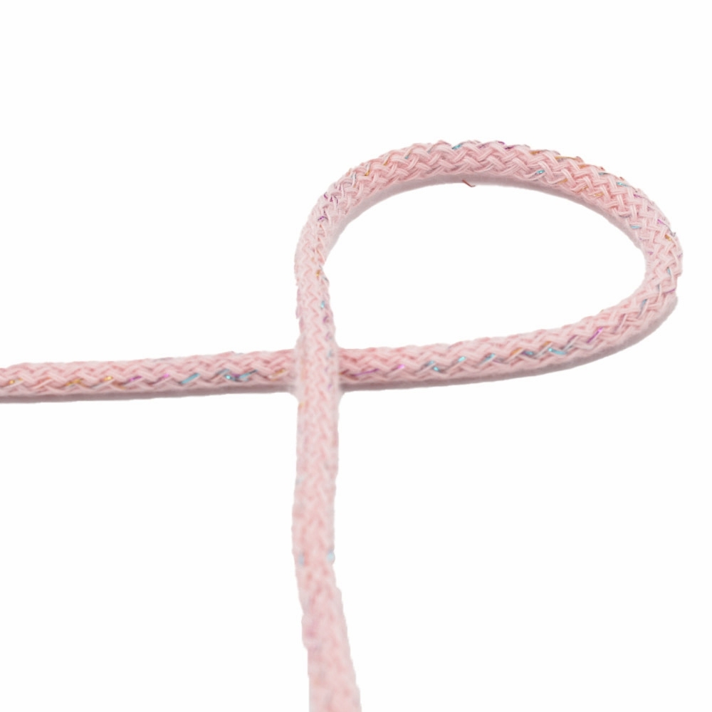 Multicolor Glitzerkordel 5mm, rosé Multicolor Glitzerkordel 5mm, rosé von Stoffe Hemmers