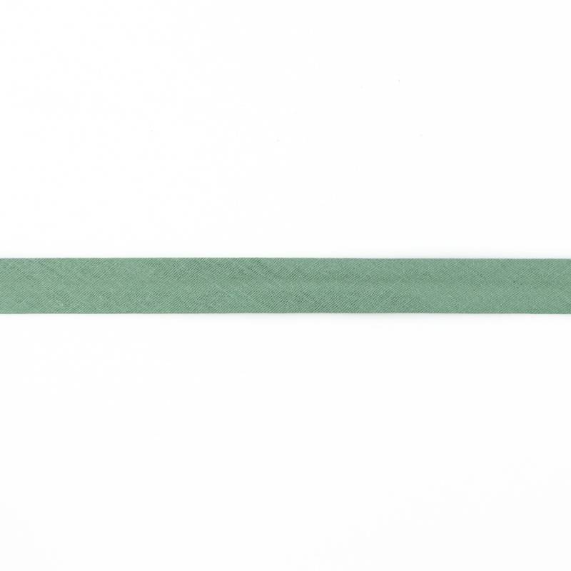 Musselin Schrägband 20mm, altgrün von Stoffe Hemmers