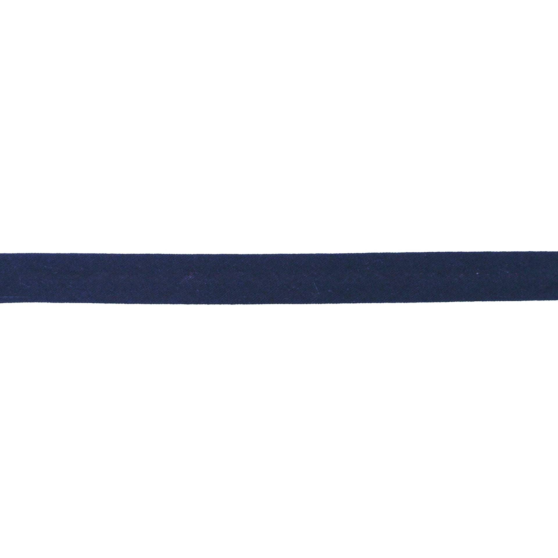 Musselin Schrägband 20mm, dunkelblau von Stoffe Hemmers