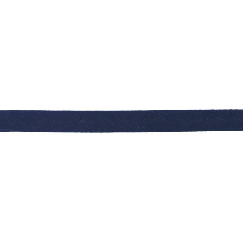Musselin Schrägband 20mm, dunkelblau von Stoffe Hemmers