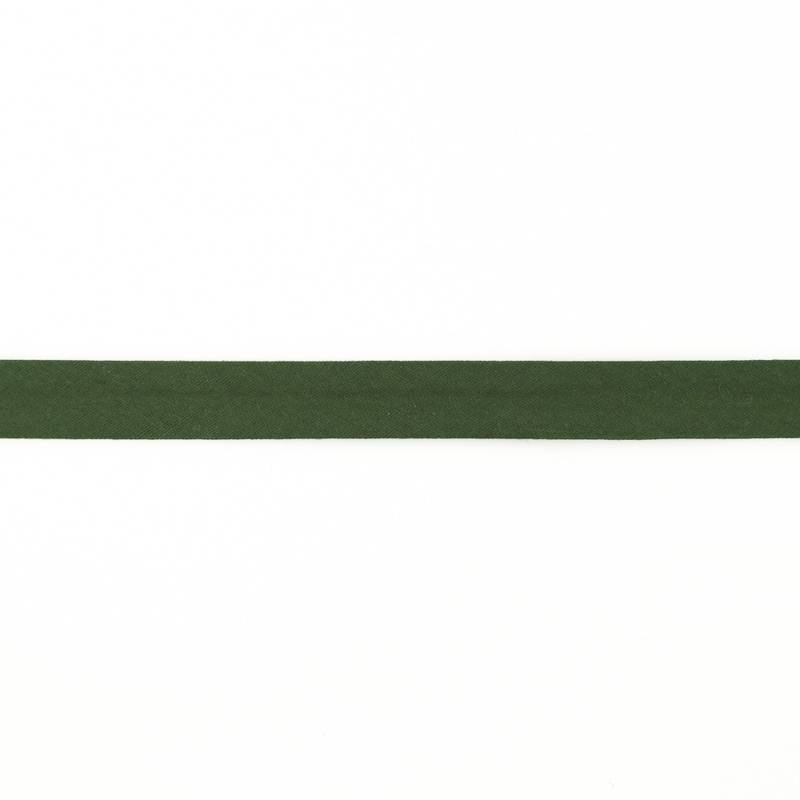 Musselin Schrägband 20mm, dunkelgrün von Stoffe Hemmers