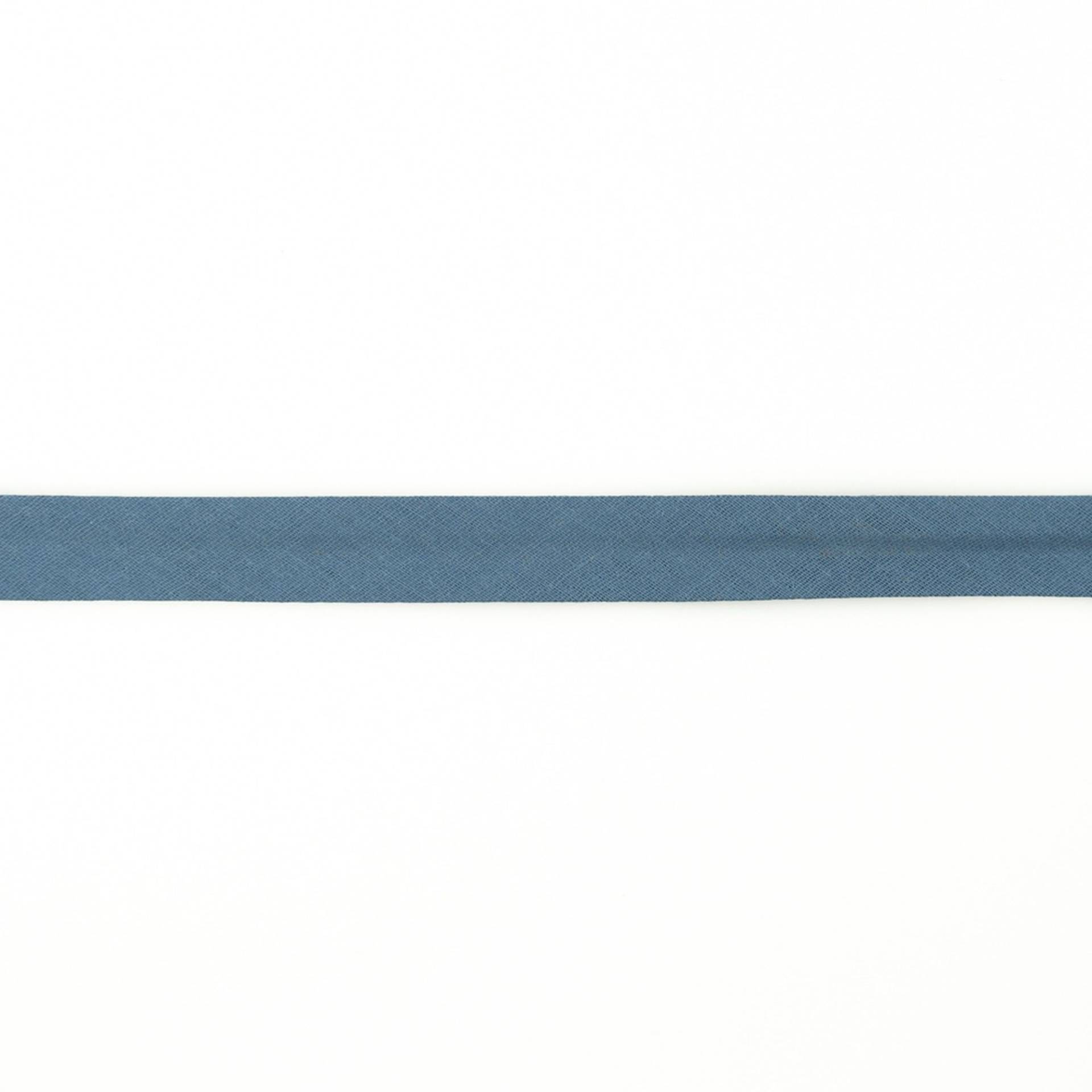 Musselin Schrägband 20mm, jeansblau von Stoffe Hemmers