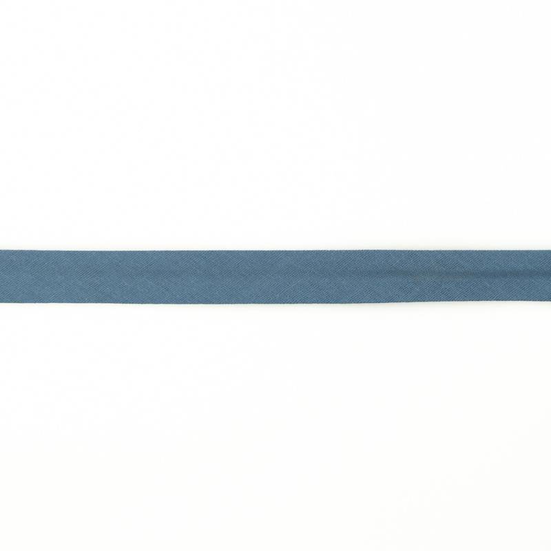 Musselin Schrägband 20mm, jeansblau von Stoffe Hemmers