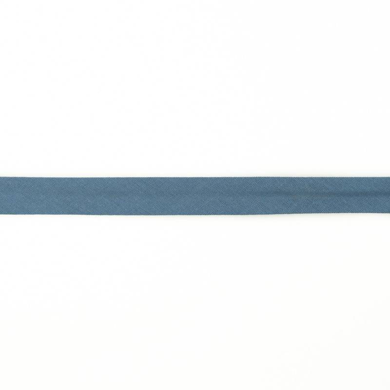 Musselin Schrägband 20mm, jeansblau von Stoffe Hemmers