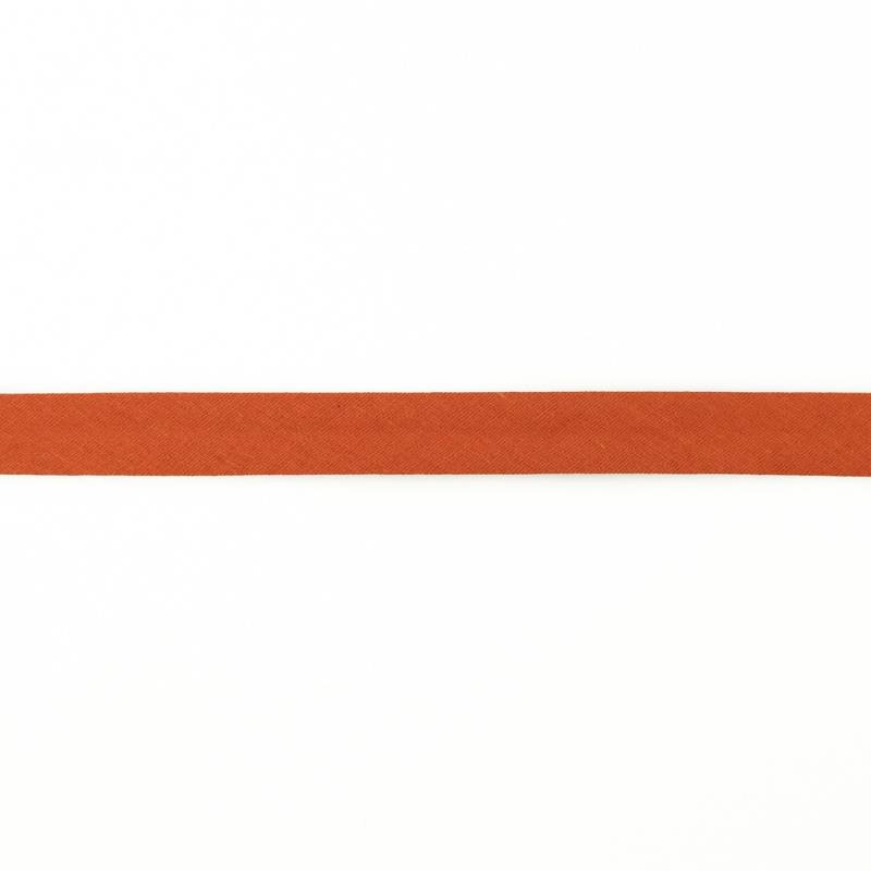 Musselin Schrägband 20mm, terracotta von Stoffe Hemmers