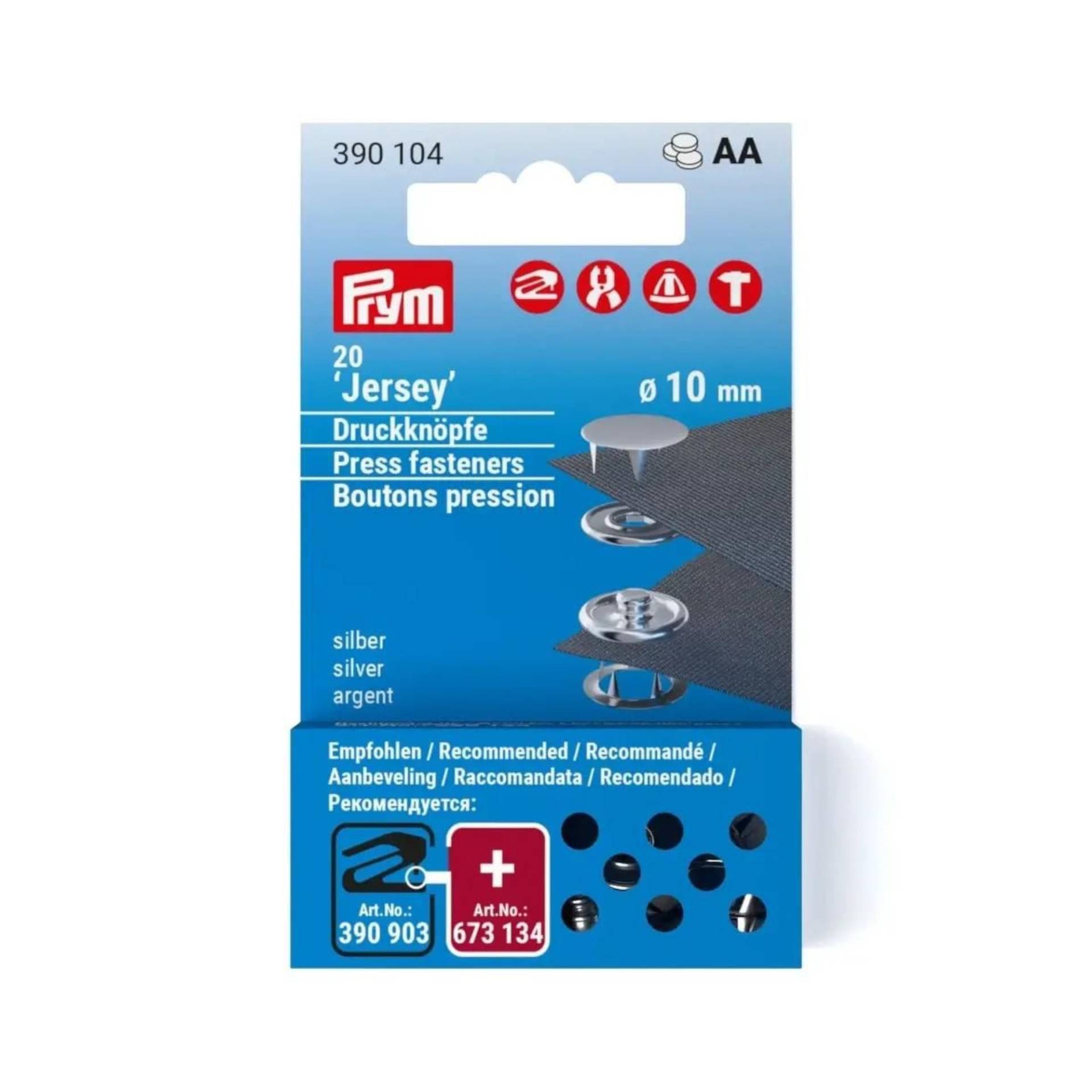 Nachfüllset zu Art. 390120, 20 Jersey-Druckknöpfe, Nachfüllset zu Art. 390120, 20 Jersey-Druckknöpfe, von Stoffe Hemmers