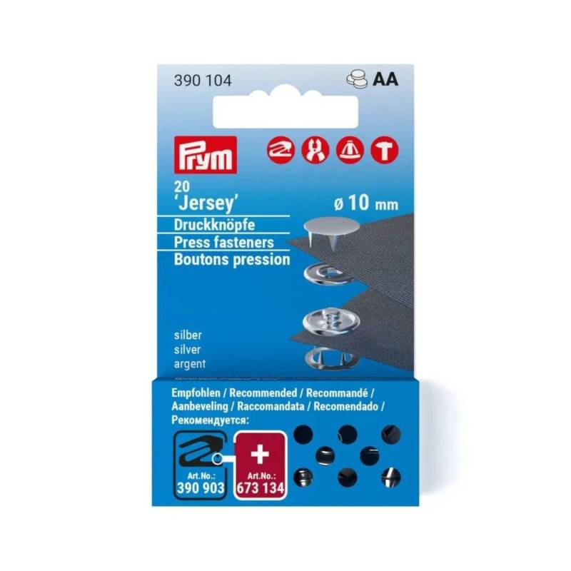 Nachfüllset zu Art. 390120, 20 Jersey-Druckknöpfe, Nachfüllset zu Art. 390120, 20 Jersey-Druckknöpfe, von Stoffe Hemmers