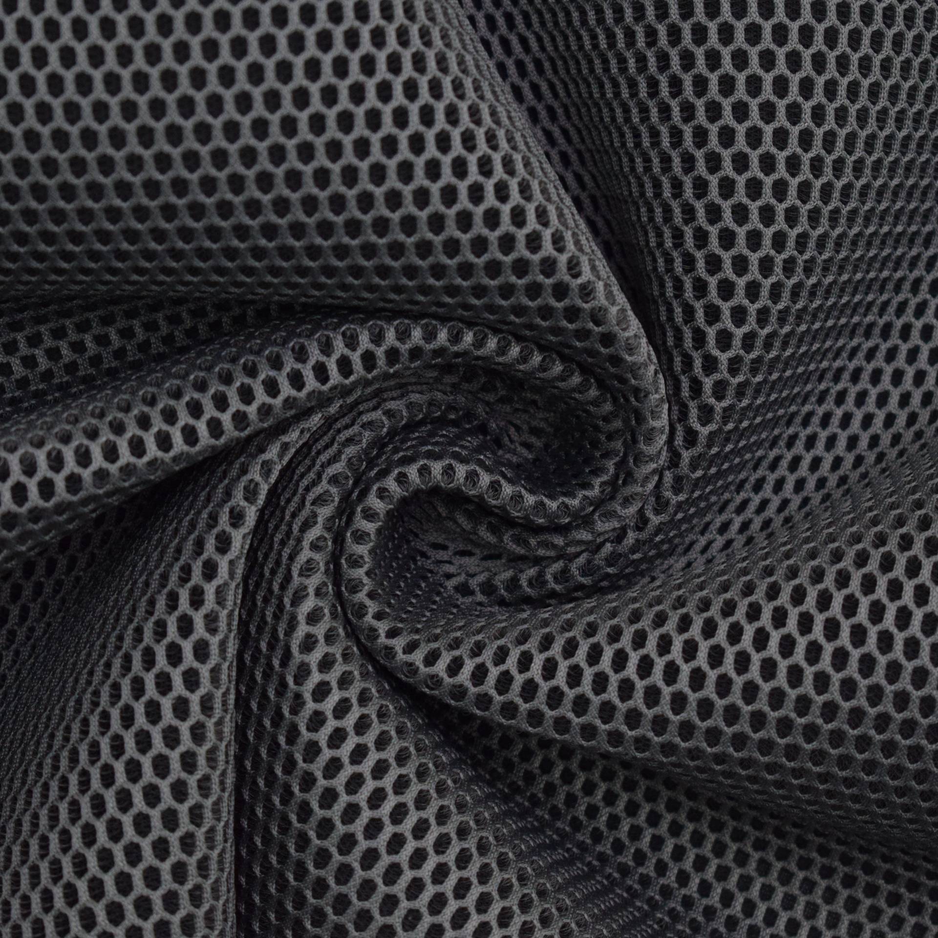 Netzstoff 3D mit Geweberücken, grau Netzstoff 3D mit Geweberücken, grau von Stoffe Hemmers