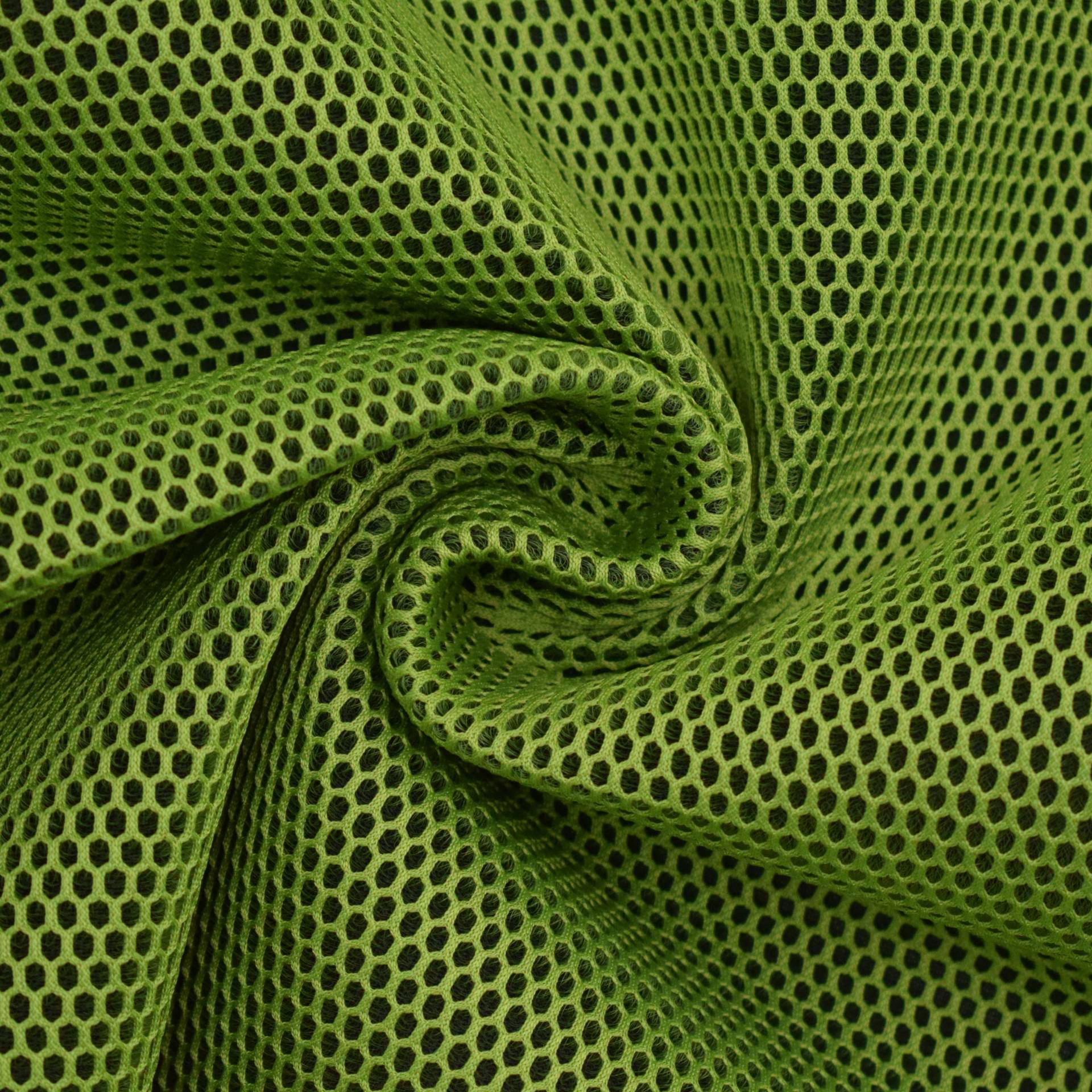Netzstoff 3D mit Geweberücken, grün Netzstoff 3D mit Geweberücken, grün von Stoffe Hemmers