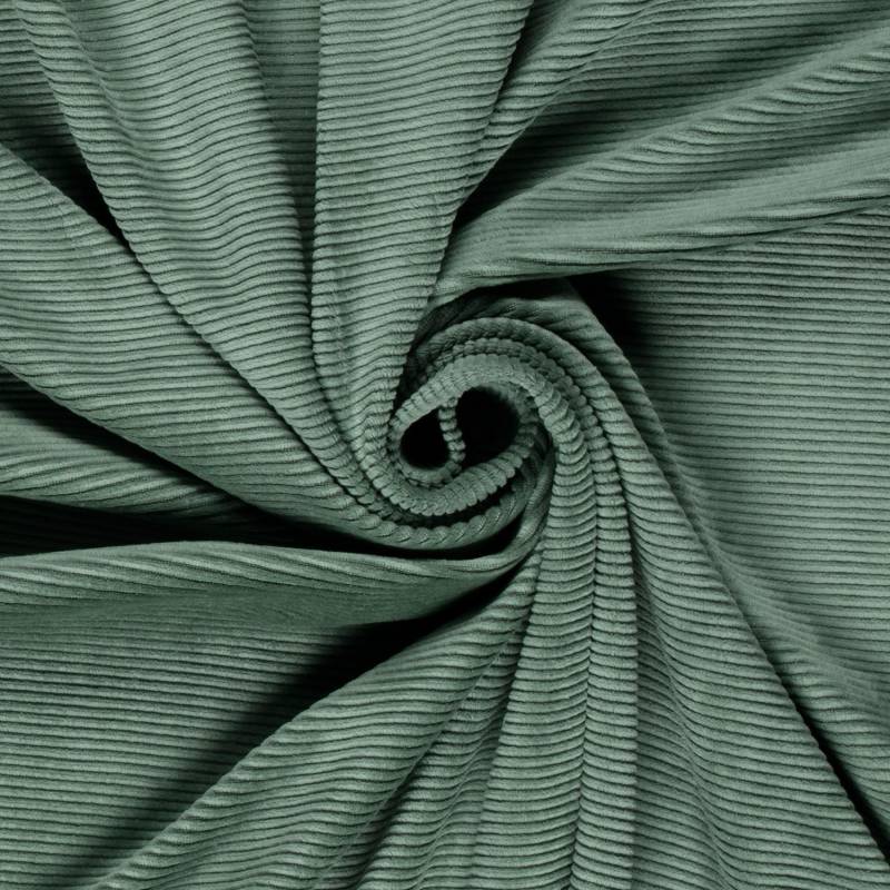 Nicki Cordjersey, blassgrün von Stoffe Hemmers