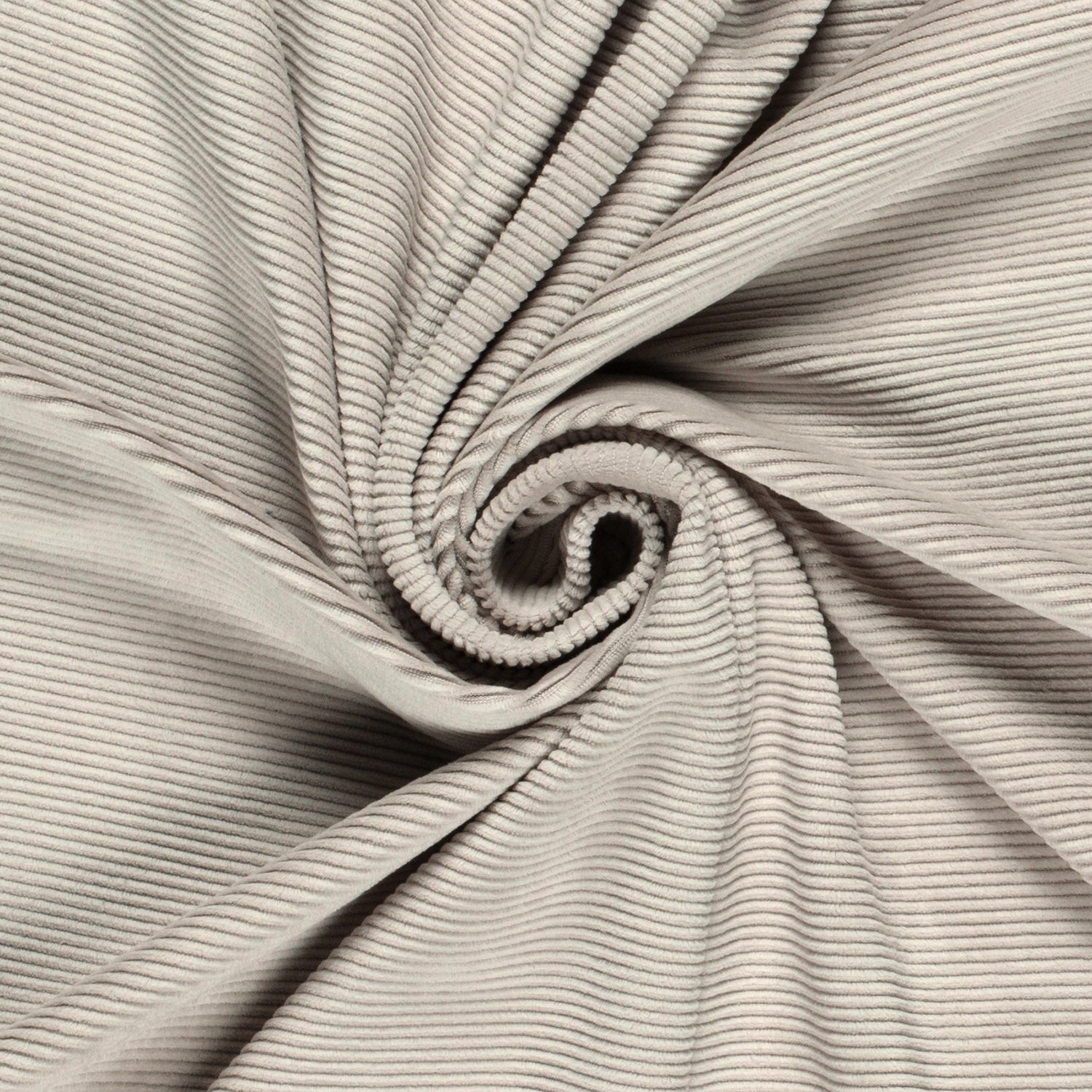 Nicki Cordjersey, silbergrau von Stoffe Hemmers