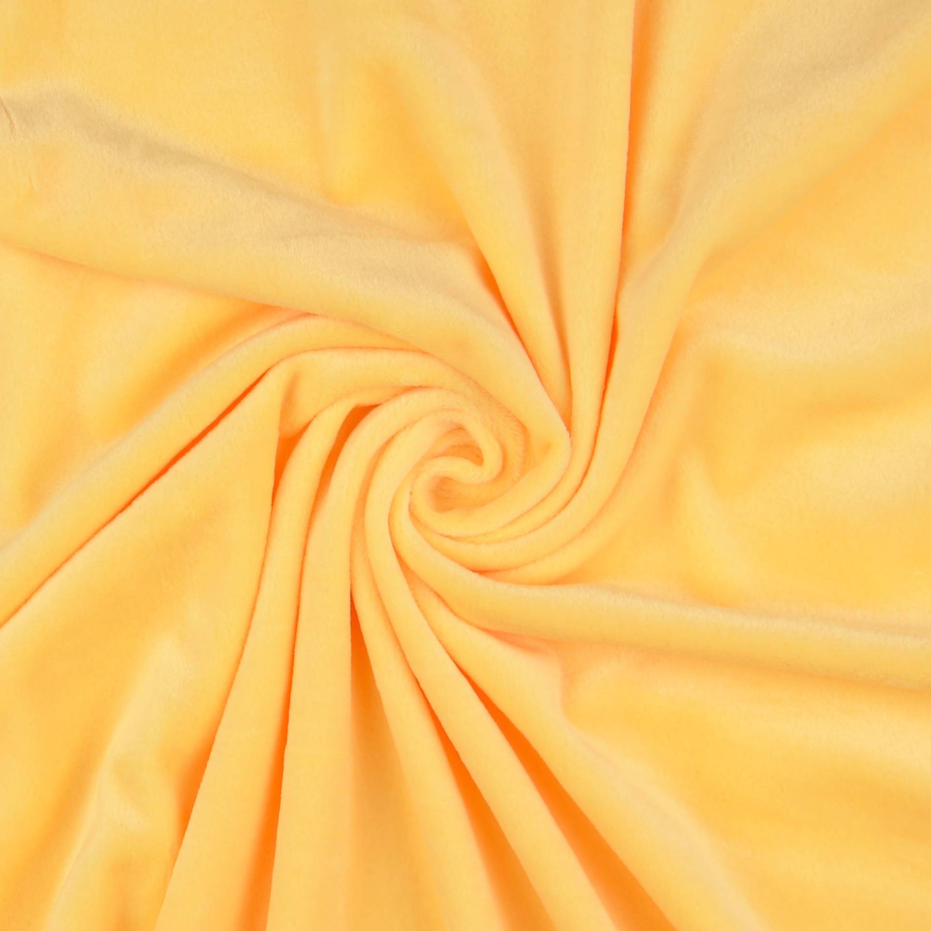 Nicki-Fleece uni, hellgelb Nicki-Fleece uni, hellgelb von Stoffe Hemmers