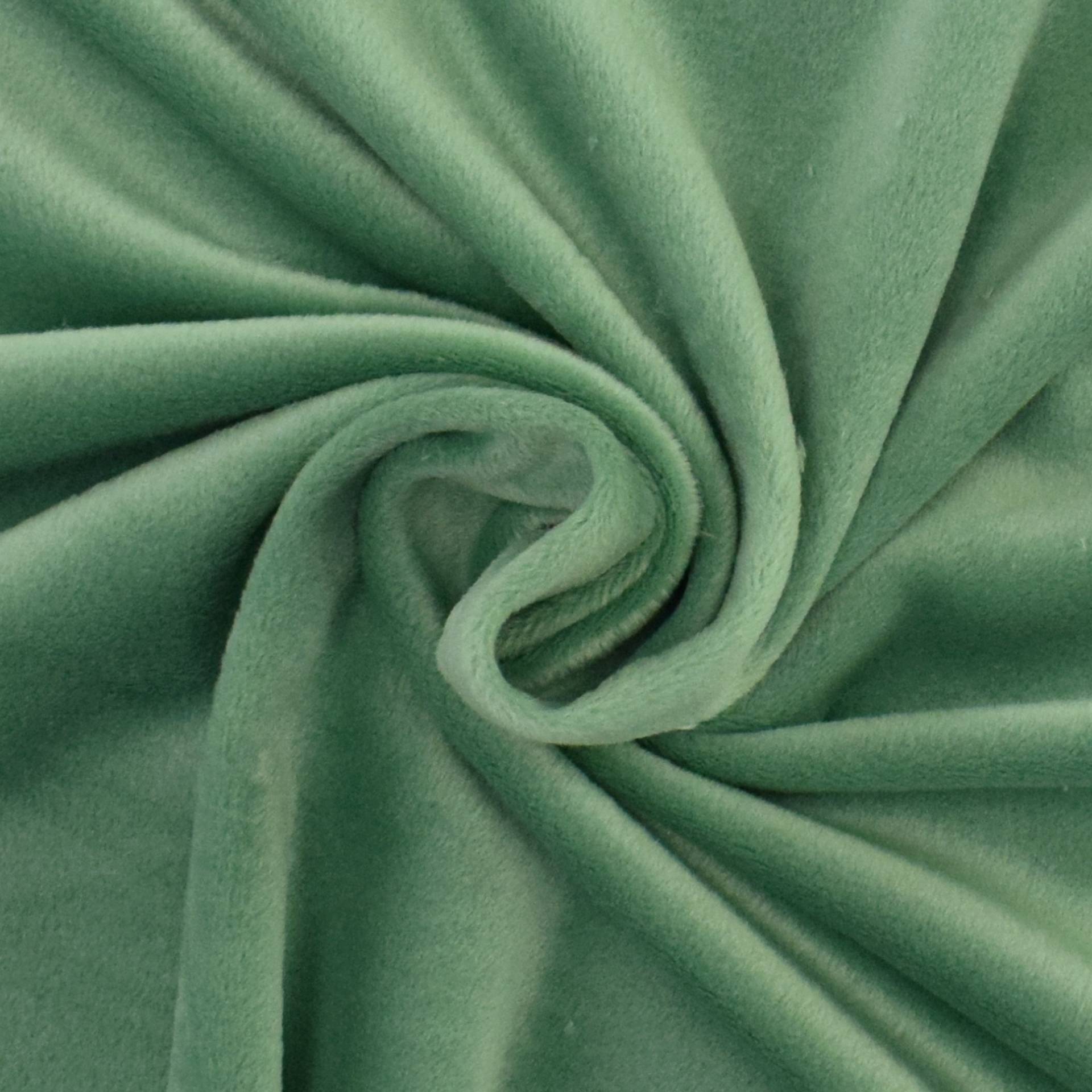 Nicki-Fleece uni, pastellgrün Nicki-Fleece uni, pastellgrün von Stoffe Hemmers