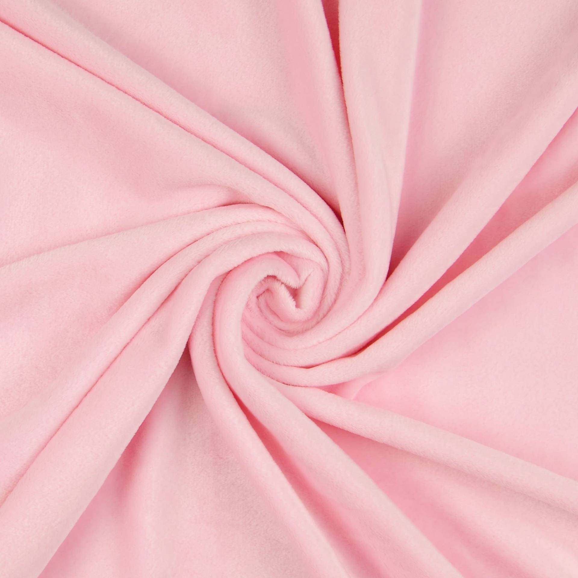 Nicki-Fleece uni, rosa Nicki-Fleece uni, rosa von Stoffe Hemmers
