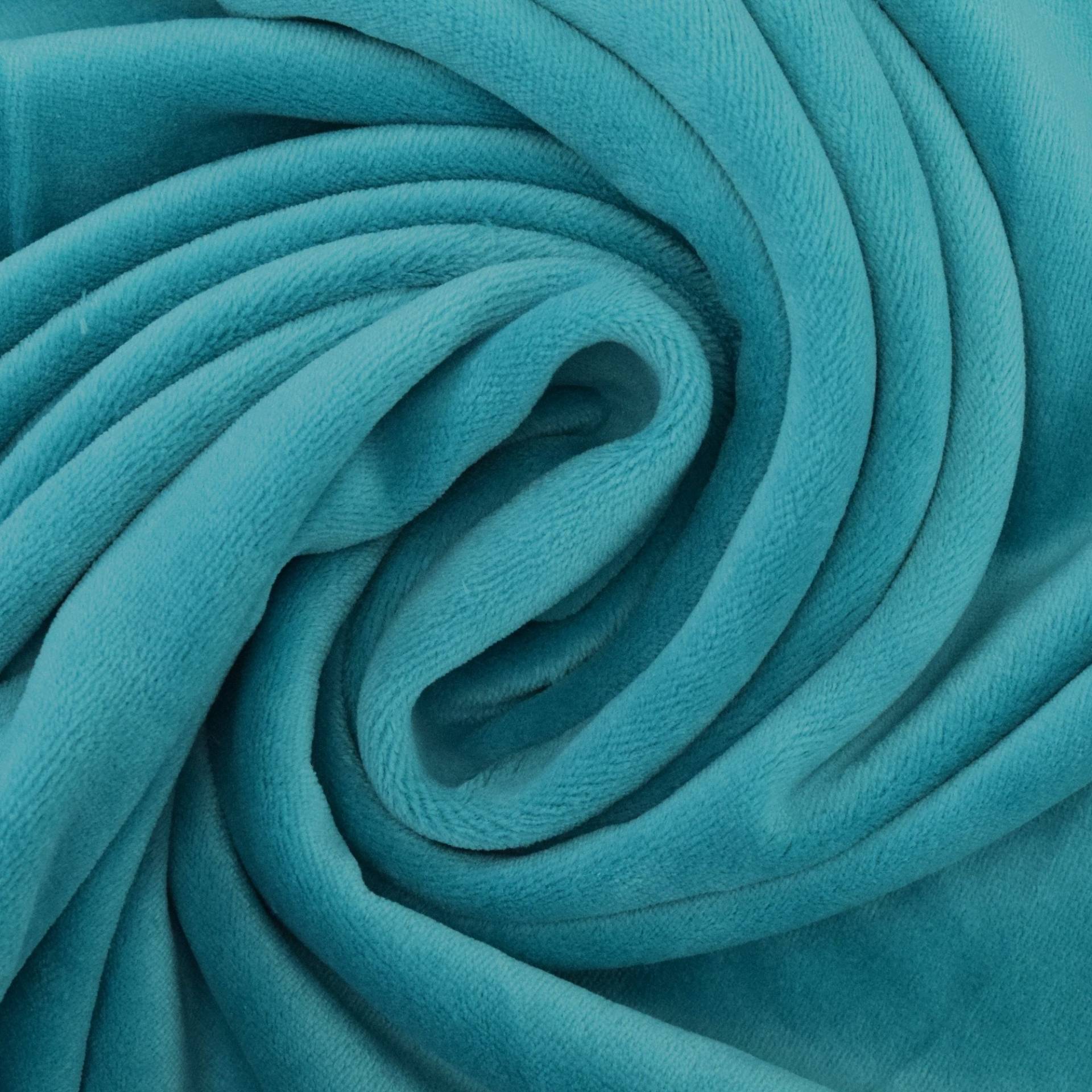 Nickistoff uni, aqua Nickistoff uni, aqua von Stoffe Hemmers