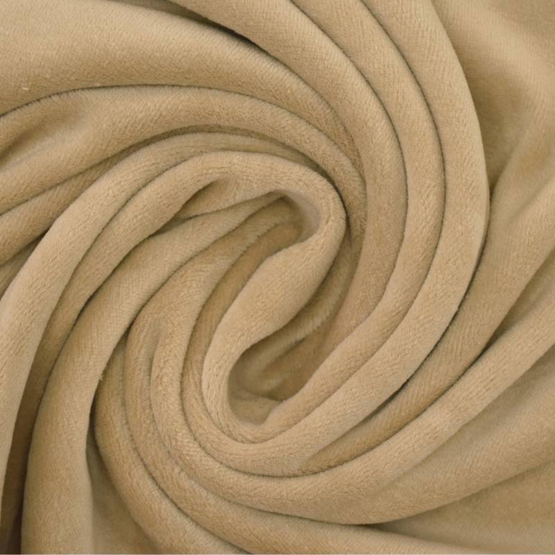 Nickistoff uni, hellbeige Nickistoff uni, hellbeige von Stoffe Hemmers