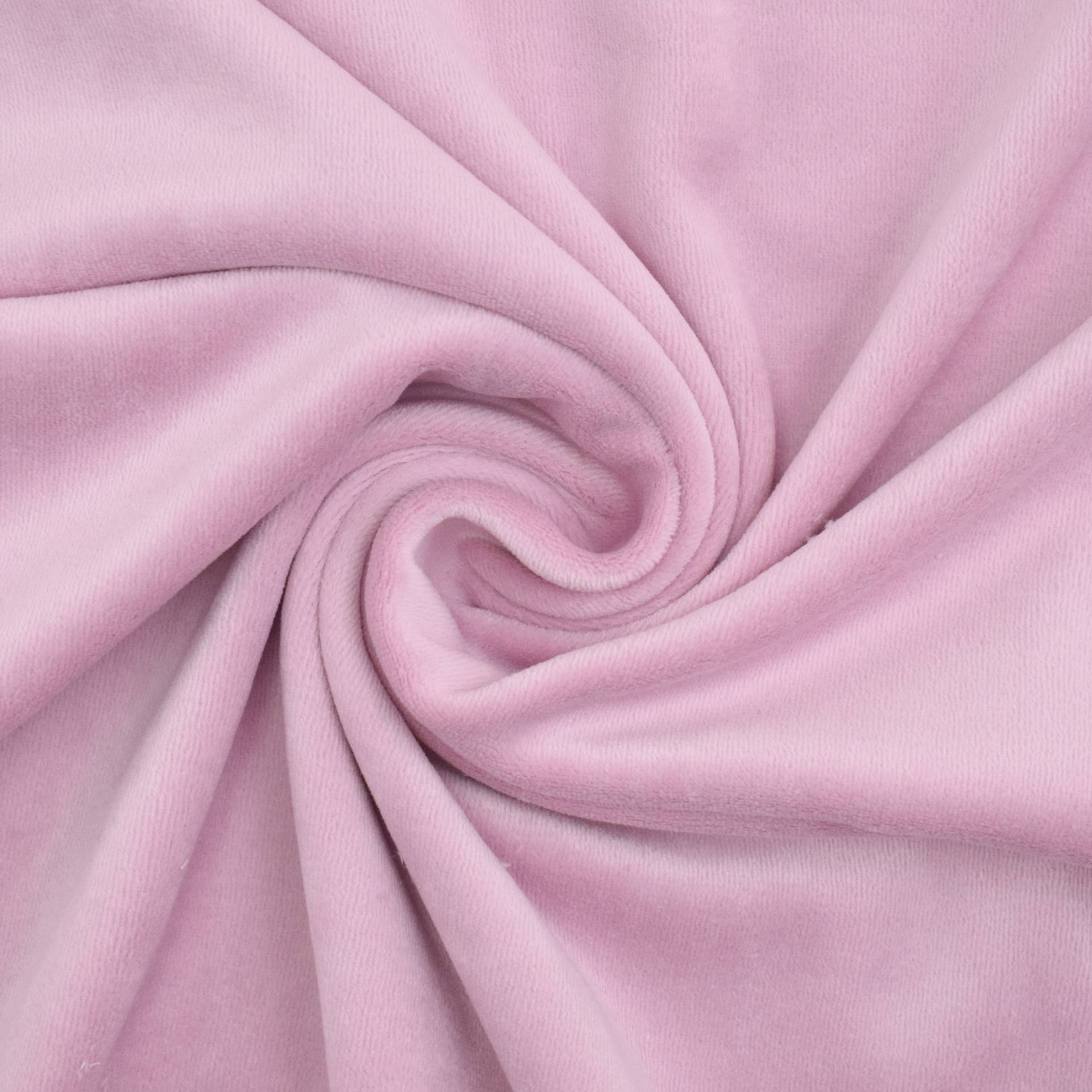 Nickistoff uni, rosa von Stoffe Hemmers