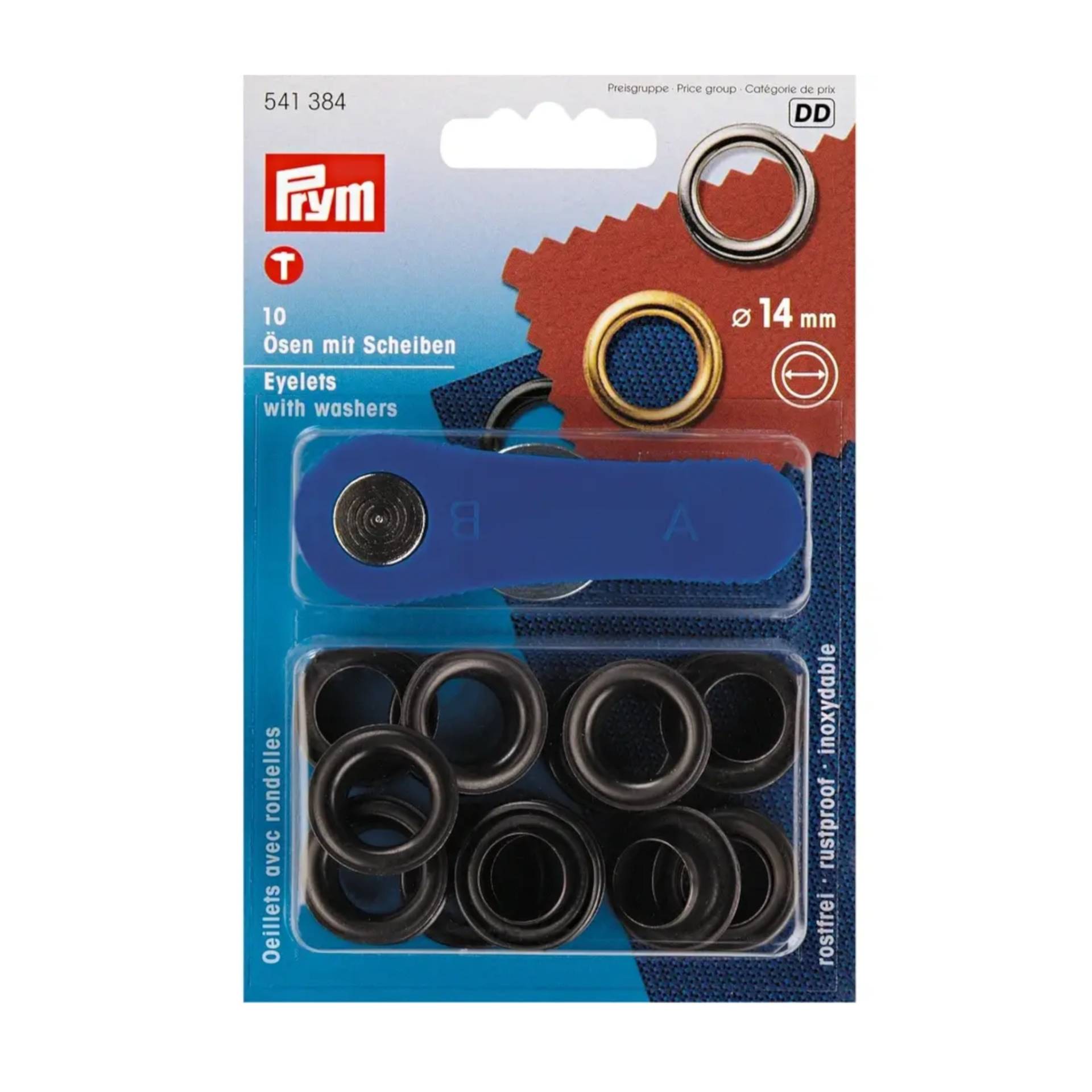 Ösen und Scheiben MS 14,0 mm brüniert Ösen und Scheiben MS 14,0 mm brüniert von Stoffe Hemmers