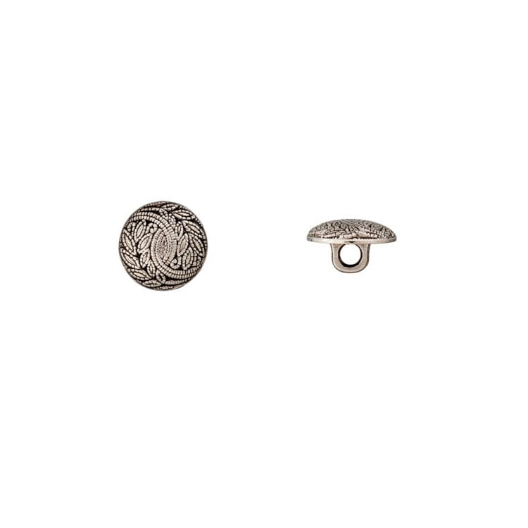 Ösenknopf, Ornamente, silber Ösenknopf, Ornamente, silber von Stoffe Hemmers