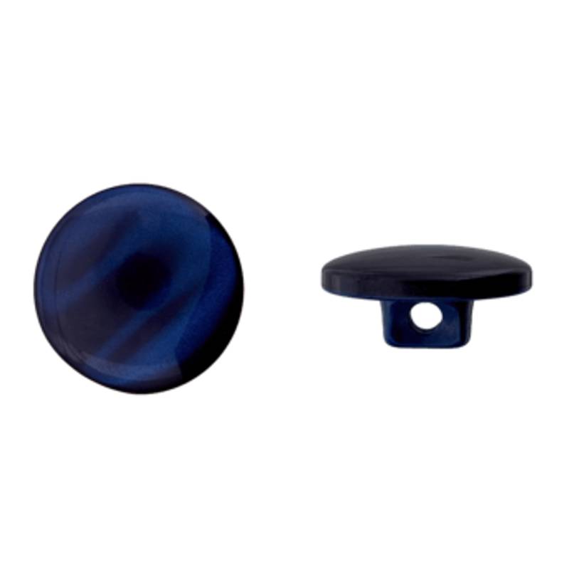 Ösenknopf Amanda, dunkelblau, 14 mm von Stoffe Hemmers