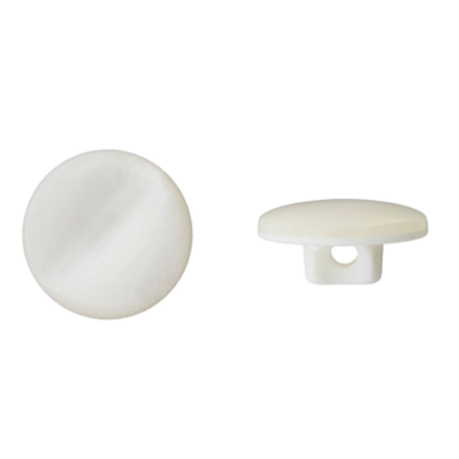 Ösenknopf Amanda, weiss, 14 mm von Stoffe Hemmers