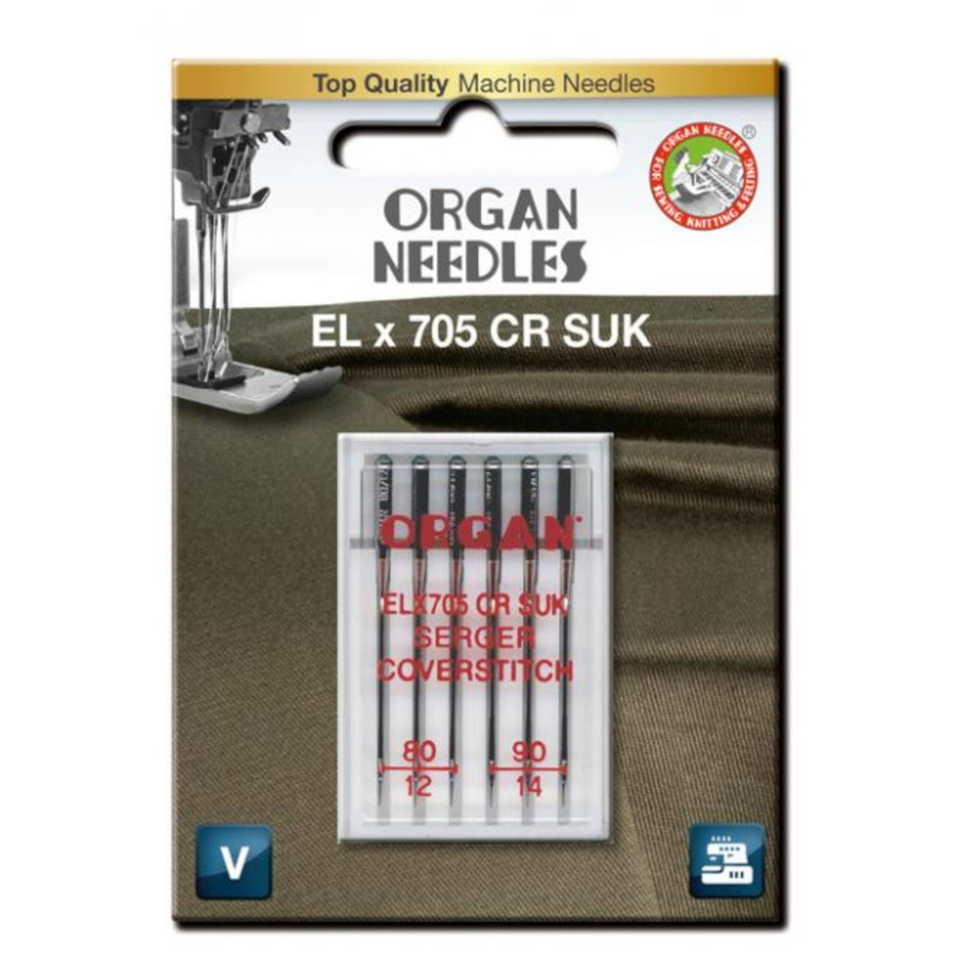 Organ Overlocknadeln ELX 705, 80-90 Organ Overlocknadeln ELX 705, 80-90 von Stoffe Hemmers