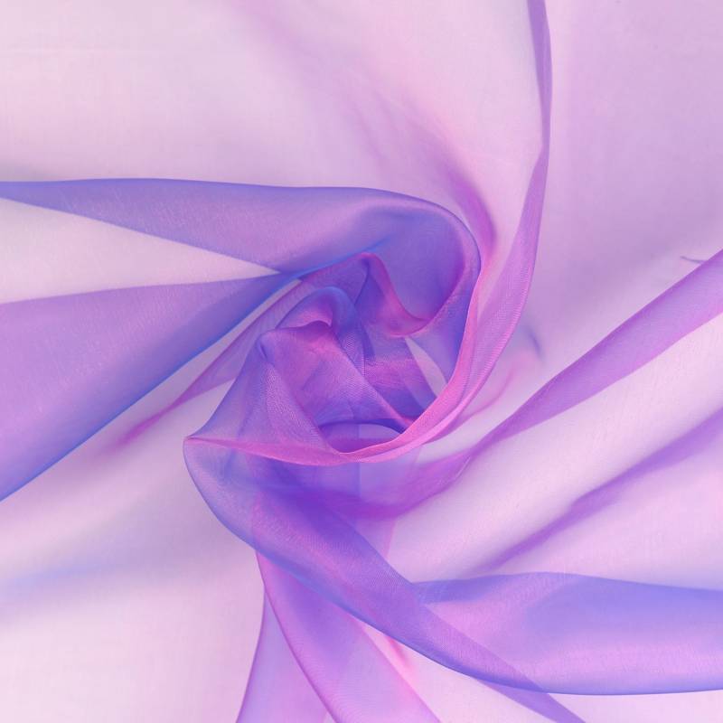 Organza Two Tone, lila-blau von Stoffe Hemmers