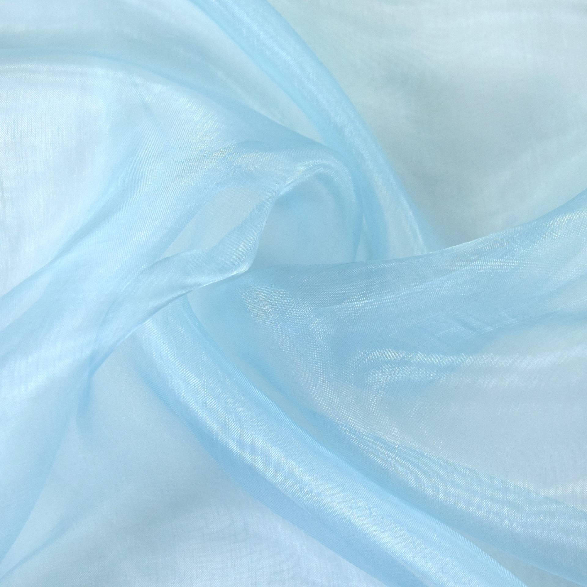 Organza blau - hellblau Organza blau - hellblau von Stoffe Hemmers