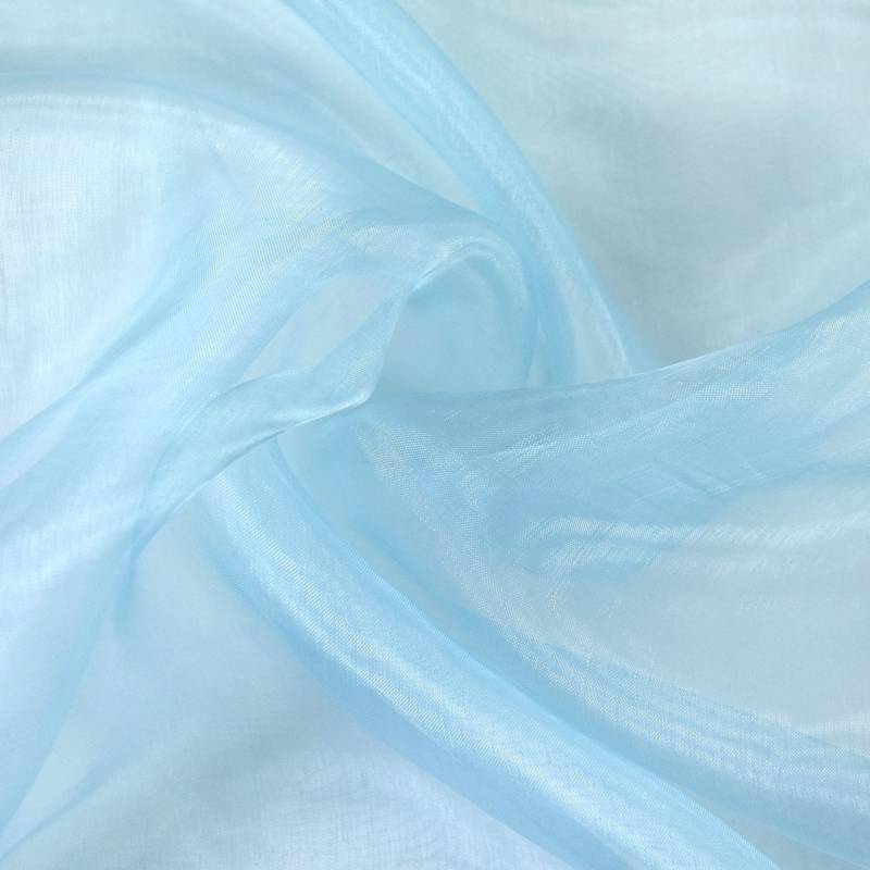 Organza blau - hellblau Organza blau - hellblau von Stoffe Hemmers