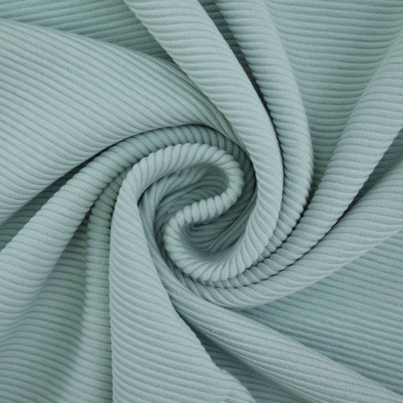 Ottoman Jersey uni, blassmint von Stoffe Hemmers