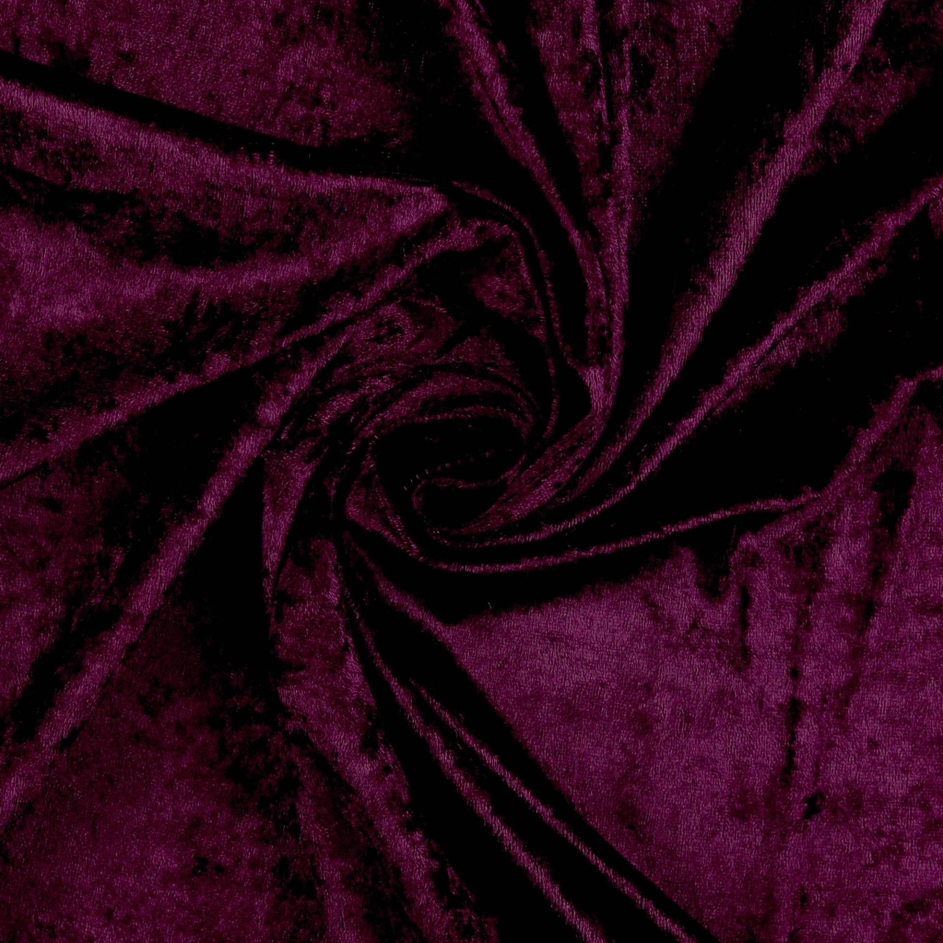 Pannesamt aubergine von Stoffe Hemmers