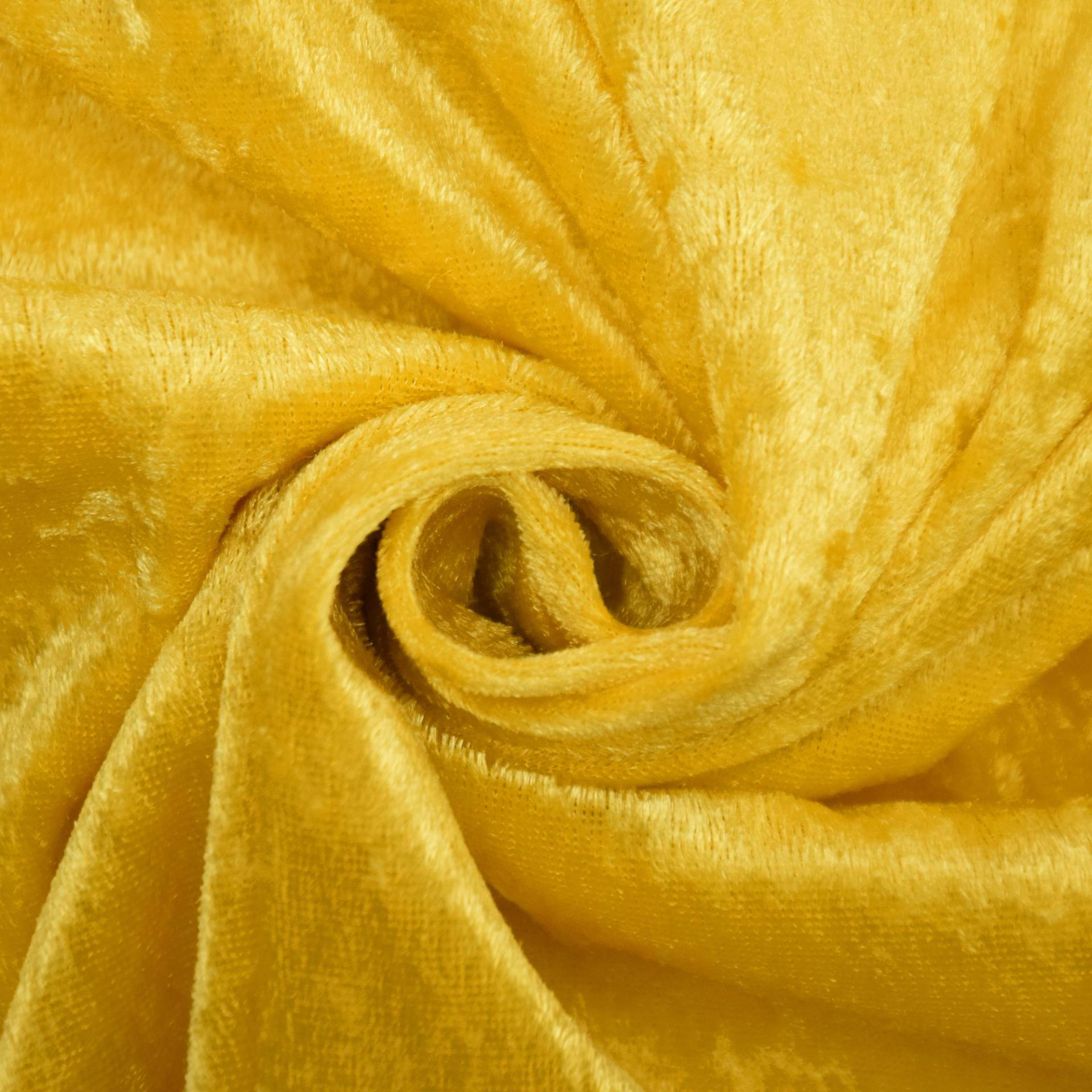 Pannesamt gelb von Stoffe Hemmers