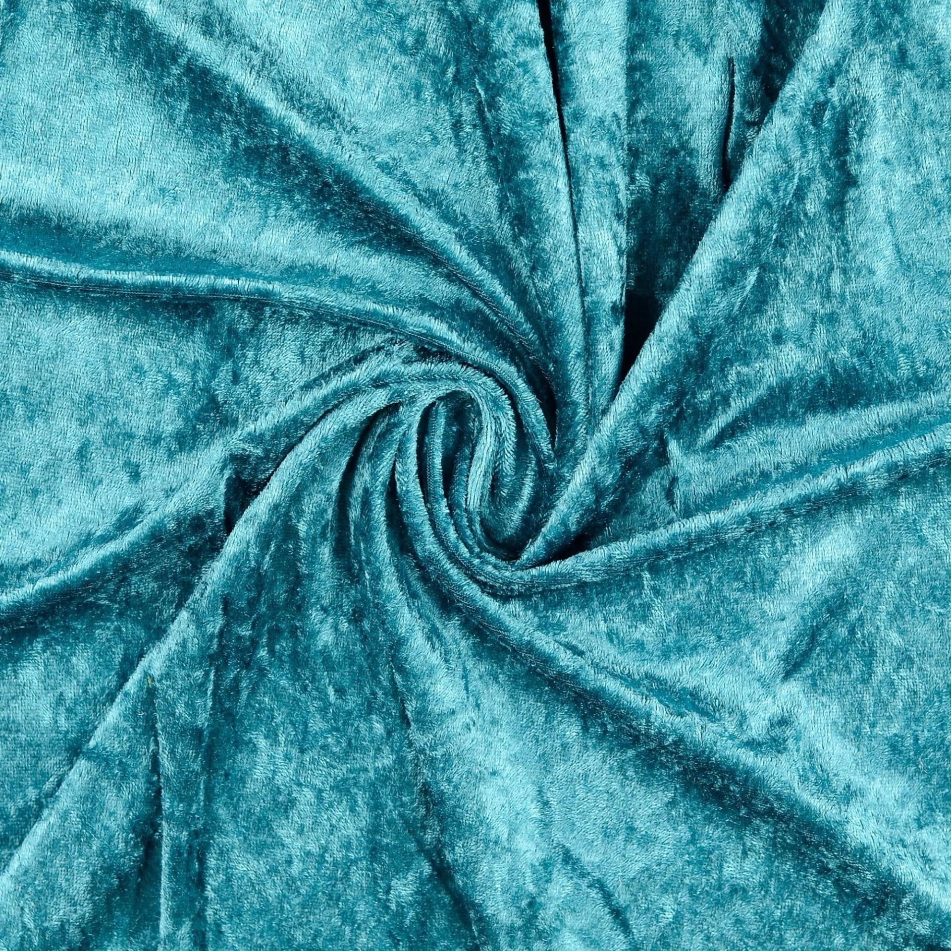 Pannesamt petrol von Stoffe Hemmers