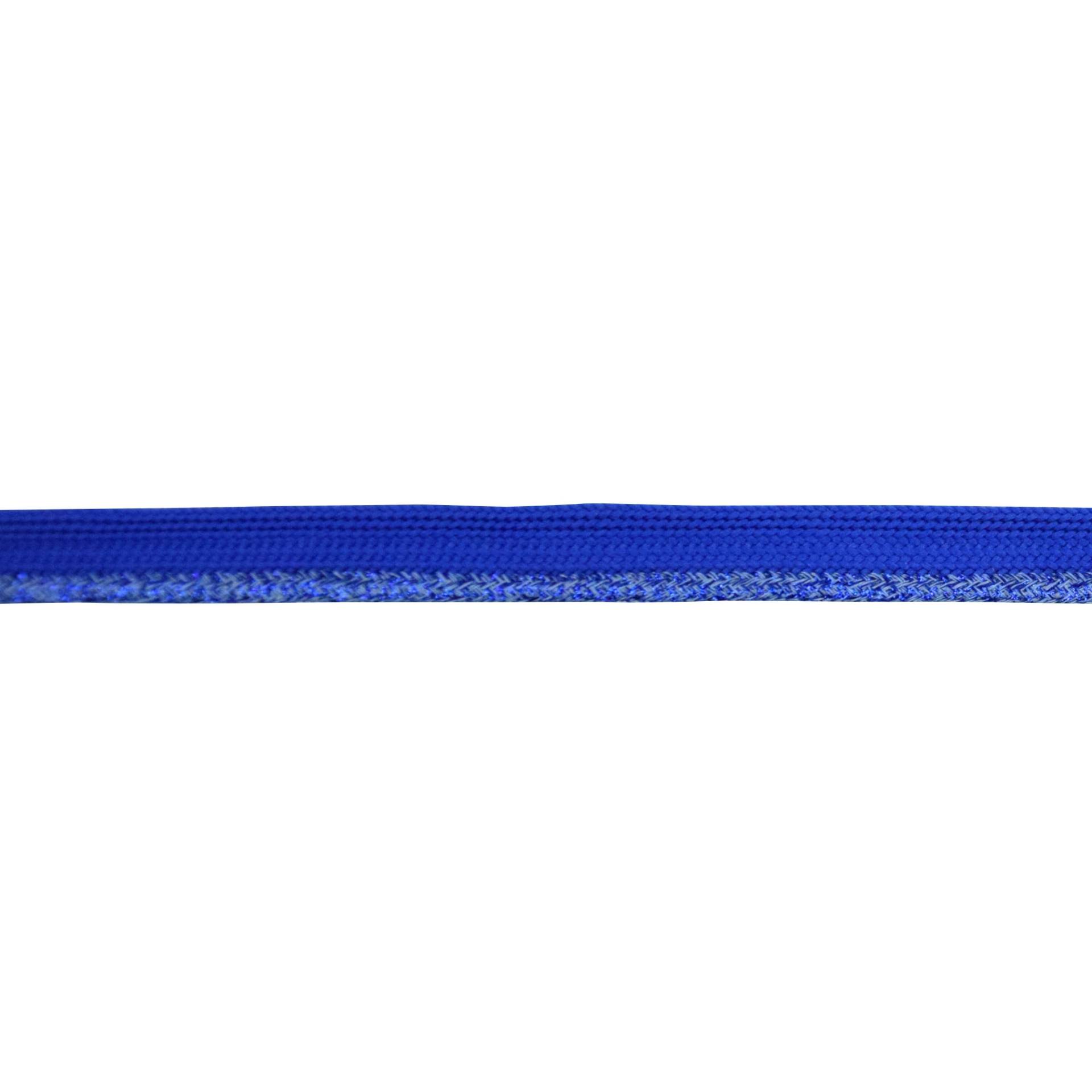 Paspelband Lurex, blau von Stoffe Hemmers
