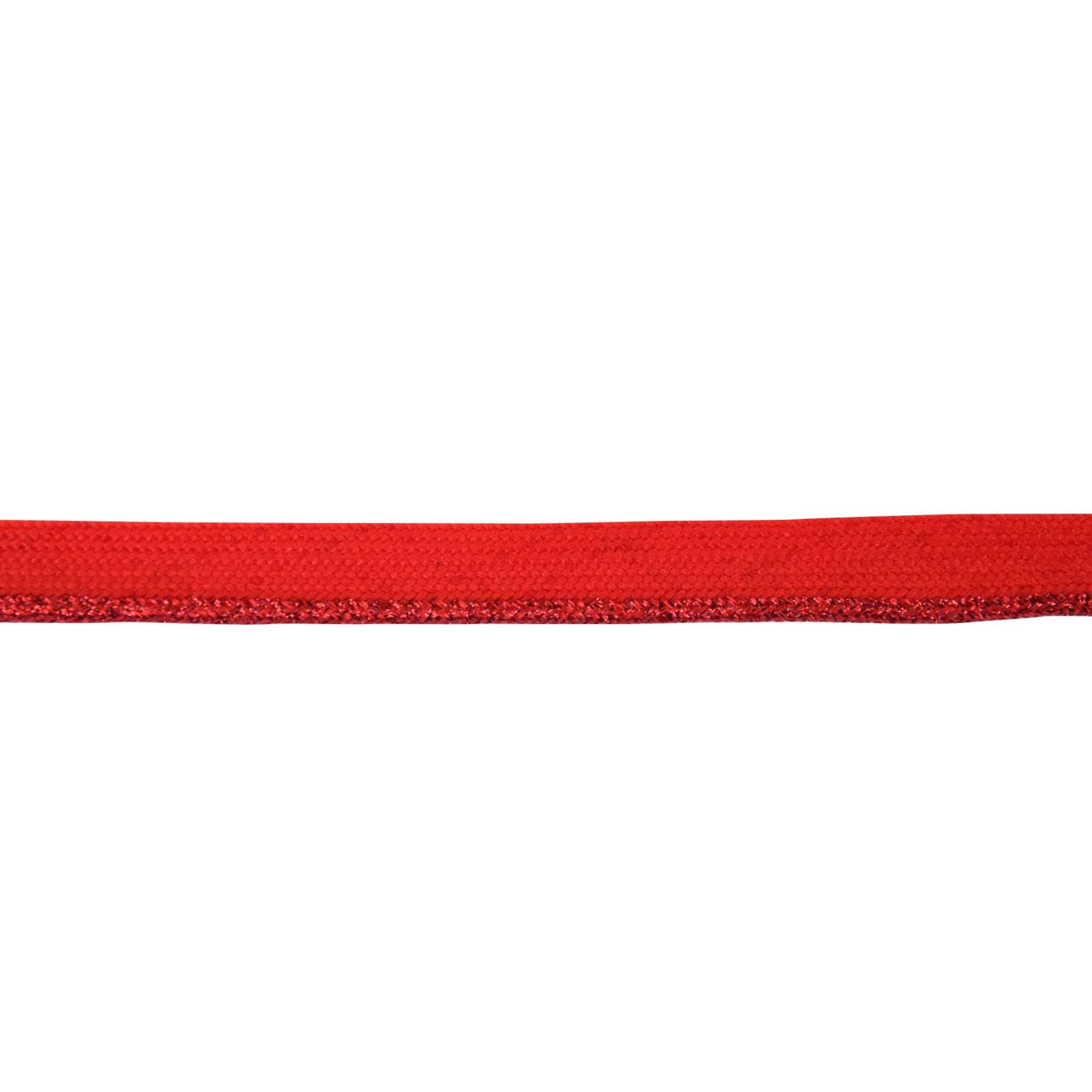 Paspelband Lurex, rot von Stoffe Hemmers